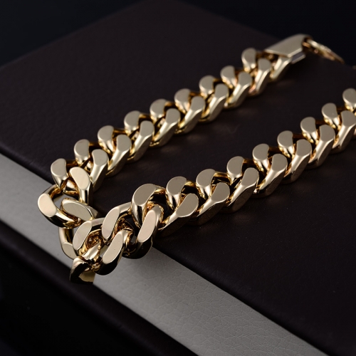 Women Men Punk Jewelry Gift Fashion Gold Plating Chain Charm Bracelet