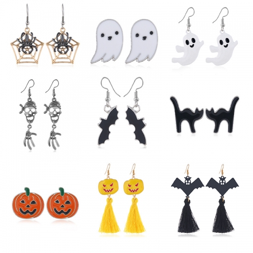 11 Color Garden Halloween Theme Halloween Earrings Jewelry Set Gifts for Women Girls.