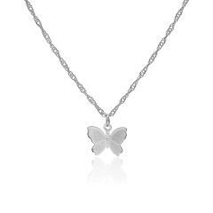 Silver Butterfly Necklace 1