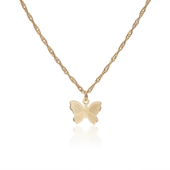 Gold Butterfly Necklace 1
