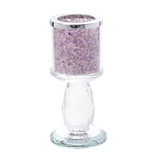 Amethyst candlestick treatment gem candlestick, candlelight dinner props to place articles home decoration