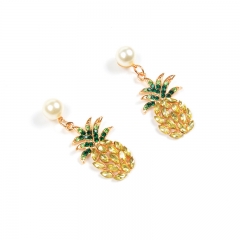 Gold  Pineapple Earrings