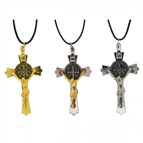 1 Pc Jesus Crucifix Pendant Necklace INRI Saint Cross Jewelry Charm